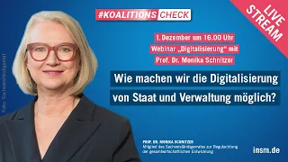 Koalitionscheck || Livetalk zur Digitalisierung mit Prof. Monika Schnitzer