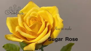 Rose sugar flower tutorial     Сахарная роза   Gumpaste Rose