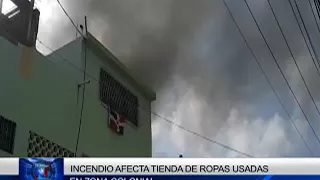 Se registra incendio en local de ropas usadas en la Zona Colonial