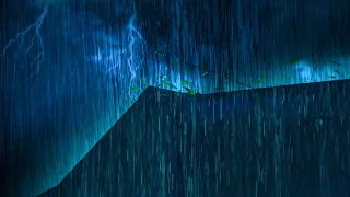 Heavy Rain on Tin Roof & Mighty Thunder Sounds for Sleeping at Night | White Noise for Sleeping