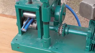Making money stripping copper wire with a DIY electric wire stripper machine