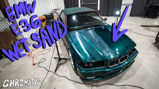 Wet Sanding An Entire BMW E36 To Somewhat Perfection