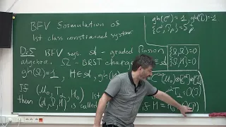 Григорьев М.А.- Batalin-Vilkovisky quantization -1.BFV quantisation of 1st class constrained systems