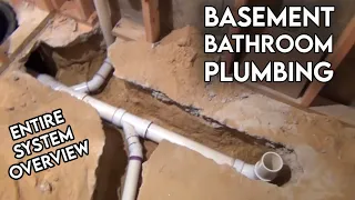 Basement Bathroom Rough In Plumbing Tour