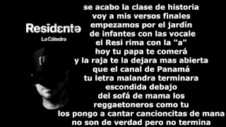 La Cátedra (letra) - residente