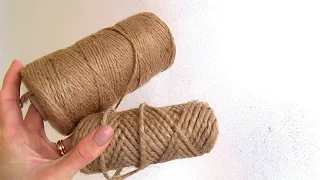 ПРЕКРАСНЫЕ идеи из ДЖУТА и ШПАЖЕК своими руками / 2 Jute Craft ideas