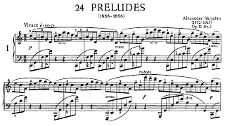 Alexander Scriabin - 24 Preludes, Op.11 (Sofronitsky)