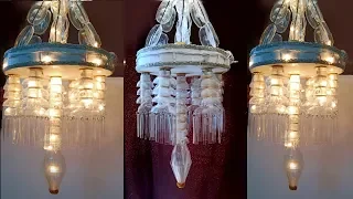 make chandelier at home / plastic bottle decoration ideas / how to make plastic bottle wind chimes