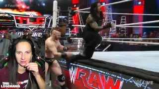 WWE RAW 12/7/15 16 Man Fatal 4 Way Elimination