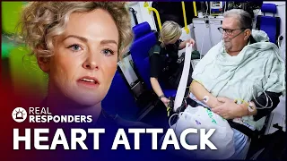 Patient Develops Heart Attack Symptoms On Route To Hospital | Inside The Ambulance | Real Responders