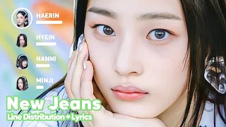 NewJeans - New Jeans (Line Distribution + Lyrics Karaoke) PATREON REQUESTED