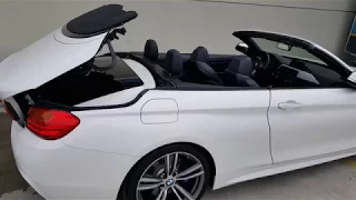 BMW 420 dizel cabrio tavan kapama