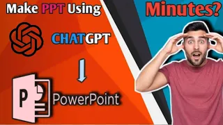 Create PPT In Just Few Minutes Using Chatgpt #chatgpt #ppt