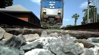 Amtrak Train The Silver Star Runs Over My Camera