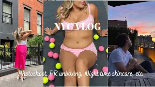 NYC VLOG: Modeling, PR Unboxing, Skincare Routine, Heat Exhaustion?!?!