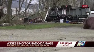 Video shows damage after storms move through southeast Indiana, northern Kentucky