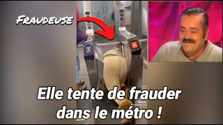 Hilarant: Elle tente de frauder et reste coincée entre les bornes du métro