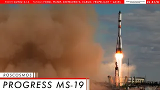 LAUNCHING NOW! Roscosmos Soyuz ISS Resupply Launch