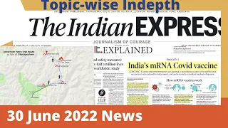 30  June 2022 Indian Express Analysis