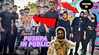 | Bodyguard Experiment(Part-3) | Epic Public Reaction |Fake Pushpa Pranks 15,000 people in kolkata !