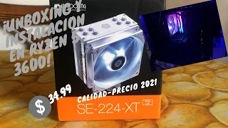 UNBOXING Y INSTALACION(2021)CPU COOLER [ID COOLING SE-224-XT] EN RYZEN 5 3600