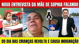 DONA SOCORRO RASGA O CORAÇÃO E FAZ FORTE DESABAFO SOBRE DIA DAS CRIANÇAS SEM ANA SOPHIA