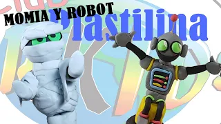 COMO HACER UNA MOMIA Y UN ROBOT EN PLASTILINA