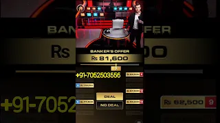 Deal || No deal | EVOLUTION GAMING| BANKER OFFER 100000 INR | JACKPOT CATCH