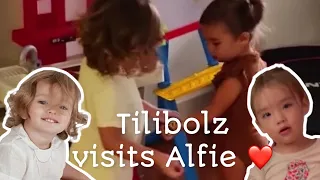 Thylane Katana visits Alfie, El Padre closely monitoring them 😂 | Solenn Heussaff | Nico Bolzico