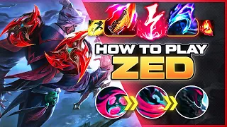 HOW TO PLAY ZED SEASON 14 | NEW Build & Runes | Season 14 Zed guide | League of Legends