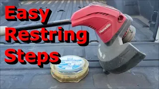 How To Restring a 2 String Electric Trimmer | Weedeater | Whipper Snipper | Strimmer