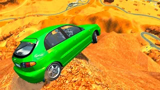 GTA 4 Cliff Drops & Crashes (with Real Cars Mods) ep.17