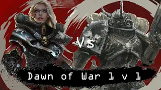 Dawn of War  Soulstorm 1 v 1 Sisters of Battle  (Nameless) vs Chaos (Nascent)