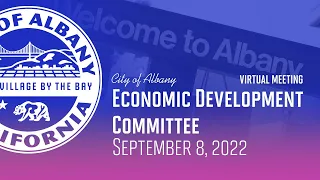 Economic Development Committee - Sept. 8, 2022
