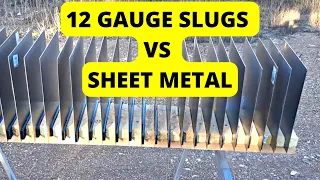 12 Gauge Slugs vs Sheet Metal - Brenneke Special Forces & Winchester Super-X