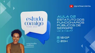 Aula 02 - Lei n. 2.148/1977 - Estatuto dos Funcionários Públicos Civis de Sergipe