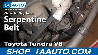 How to Replace Serpentine Belt 00-02 Toyota Tundra V8