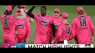 Classy Sixers surge to comprehensive win over Strikers | KFC BBL | 10 #Big_Bash_League