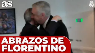 FLORENTINO PÉREZ despide al REAL MADRID: ABRAZOS para VINICIUS, BELLINGHAM y ANCELOTTI