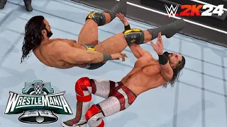 WWE 2K24: Seth Rollins vs Drew McIntyre WrestleMania 40 | Prediction Highlights