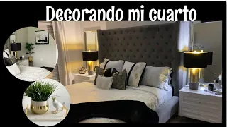 Decorando mi cuarto | Ideas para decorar tu cuarto blanco negro y dorado | Melissa Espinosa