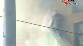 Спасение ребенка на пожаре по улице Ощепкова
