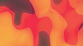 Flowing Liquid Red Orange Relaxing Lava Lamp Animation Background Loop 1080p