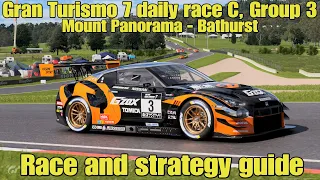 Gran Turismo 7 daily race C race and strategy guide....Group 3....Mount Panorama - Bathurst