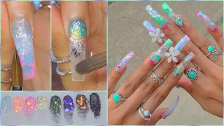 Acrylic Nails For Beginners! NEW MODELONES Mylar Acrylics! OPAL Fairy Set & Fun Unboxing HAULS!