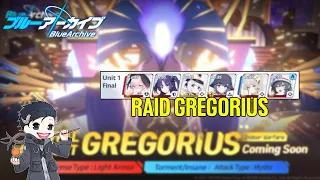 Raid Gregorius Insane Indoor || BLUE ARCHIVE INDONESIA