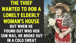 Thief wanted to rob elderly woman's house. But when he found out who her son was,  he froze in shock