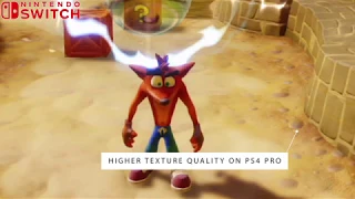 Crash Bandicoot: N Sane Trilogy Graphics Comparison | PS4 Pro vs Nintendo Switch | 4K 60