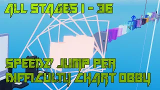 Speedz' Jump Per Difficulty Chart Obby [All Stages 1-36] (ROBLOX Obby)