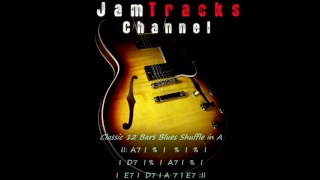 Blues Shuffle Guitar Backing Track in A  - JamTracksChannel -